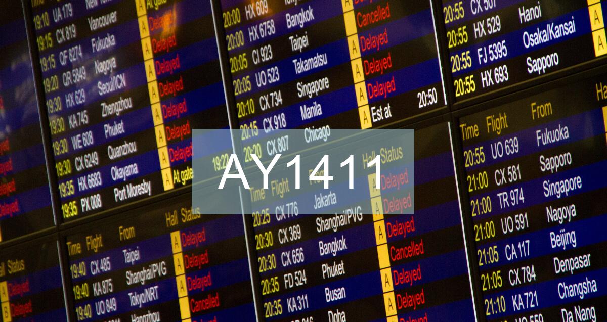 Reclamación Vuelo AY1411