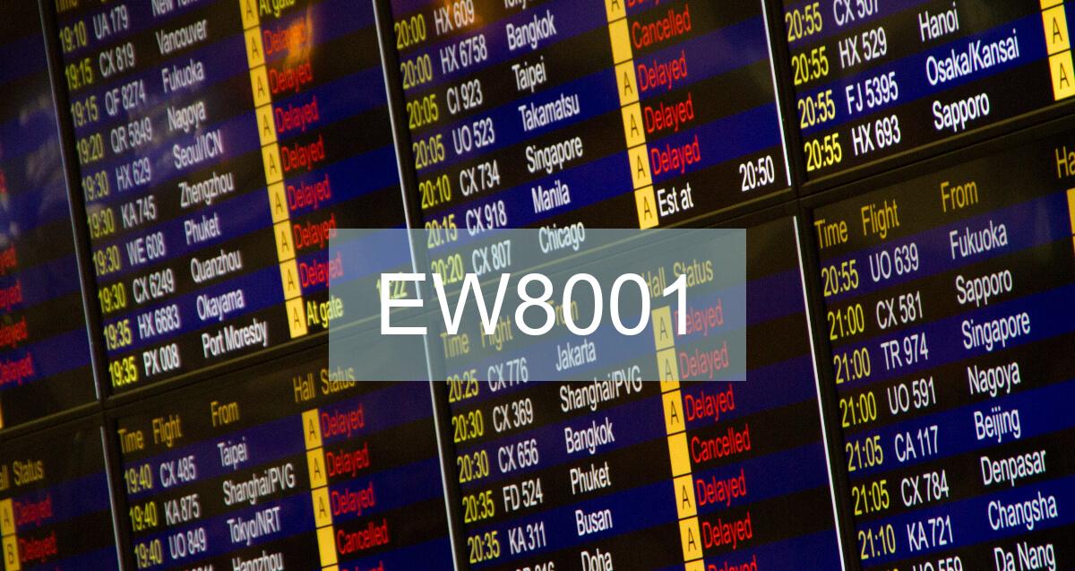 Reclamación Vuelo EW8001
