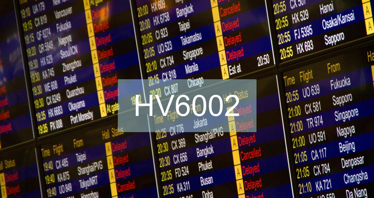 Reclamación Vuelo HV6002