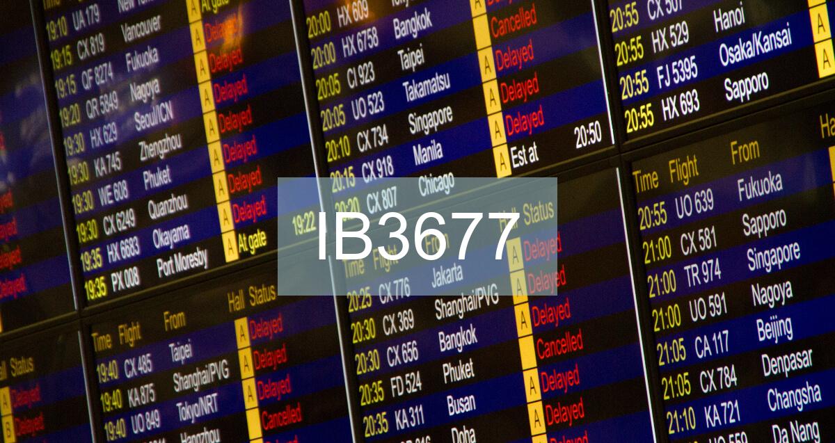 Reclamación Vuelo IB3677