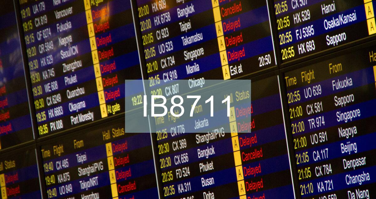 Reclamación Vuelo IB8711