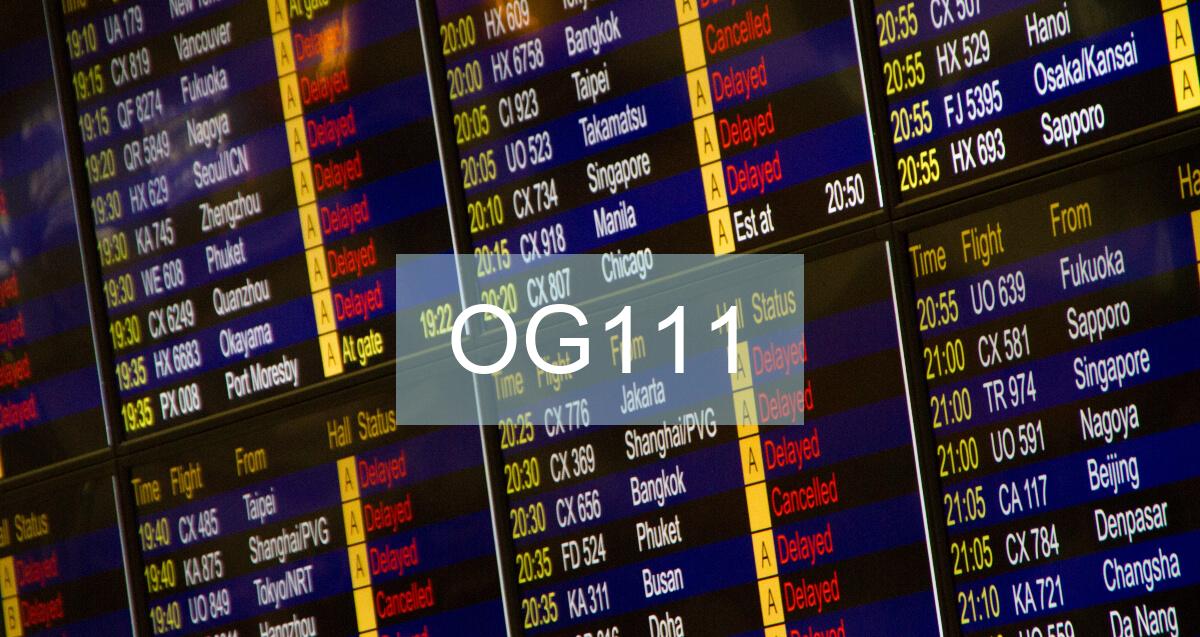 Reclamación Vuelo OG111