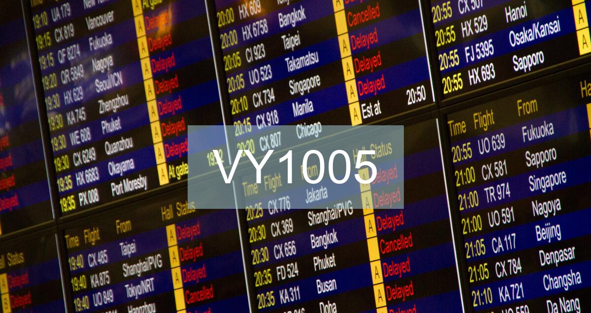 Reclamación Vuelo VY1005